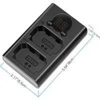 Neewer DL-FZ100 (Chargeur de batterie d'appareil photo), Alimentation pour appareil photo, Noir