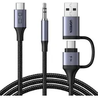 UGREEN Câble adaptateur audio et chargeur USB-C vers 3,5 mm, 1,5 m