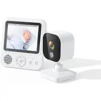 INF Moniteur vidéo avec transmission 2,4G, audio bidirectionnel, vision nocturne