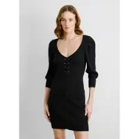 Pepe Jeans pour femme. PL953729 Robe Olaia noire (XL), Casuel, Viscose, Manche longue