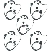 VHBW 5 x Oreillette compatible avec Cobra MT-305, MT-220, MT-525, MT-500, MT-110, MT-725, MT-700, MT-925, MT-900 radio talkie-walkie