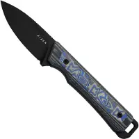 Kizer Cutlery Whiskey Jack 1108A1 Black CPM 10V, Norplex UltreX Micarta &amp; Vortex Micarta, couteau fixe, Jonathan Styles design