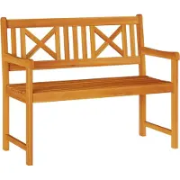 vidaXL Banc d'extérieur Nature 110 x 56 x 90 cm en bois massif d'acacia