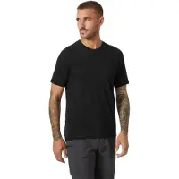 Helly Hansen Durawool Short Sleeve Base Layer Noir L Homme
