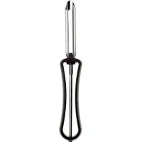 Orthex Éplucheur en polypropylène (PP) de couleur noire, lavable au lave-vaisselle, Économe, Noir