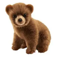 Hansa 7037 Peluche Ours Brun Assis 24cmh
