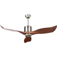 Beliani Roseau, Ventilateur, Marron