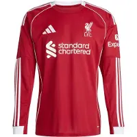 Adidas Liverpool Fc 25/26 Home Long Sleeve T-shirt Rouge M Homme