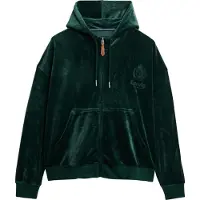 Superdry Country Club Velour Full Zip Sweatshirt Vert L Femme