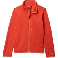 Columbia Essential Hike Grid Full Zip Fleece Orange 6-7 Years Garçon