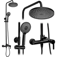 REA Ensemble De Douche Ontario Noir