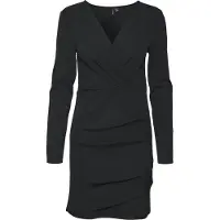 Vero Moda Dinna Long Sleeve Short Dress Noir M Femme