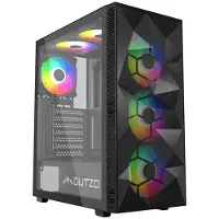 Dutzo C331 PWM ARGB - Kabinet - Miditower - Sort (ATX, mATX, Mini-ITX), Boîtier PC, Noir