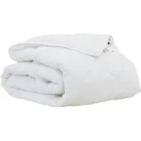 vidaXL : Couverture d'été 202 x 136 x 3 cm, polyester blanc, respirante