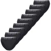 Elle Slip ' High Leg Logo ' noir