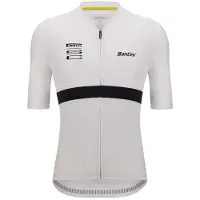 Santini Pirelli Short Sleeve Jersey Blanc 2XL Homme