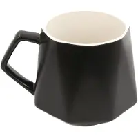 Intirilife Tasse À Café Avec Finition Raffinée En Noir D'une Contenance De 350 Ml - 13 X 10.5 X 9.2 Cm - Tasse À Thé, Tasse À Anse, Gobelet Pour Le Café, Le Thé, Le Lait, Le Cacao Et Bien Plus Encore