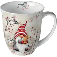 Ambiente Mug En Porcelaine Fine 0,40 L Lutin D¿Hiver
