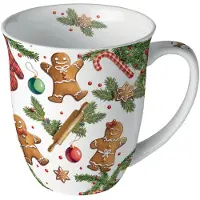 Ambiente Mug En Porcelaine Fine Pain D¿Épices Et Décorations De Noël