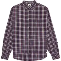 Element Button Down Flannel Regular Fit Long Sleeve Shirt Violet L Homme