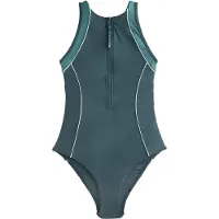 Next Maillot de bain vert / pétrole / blanc
