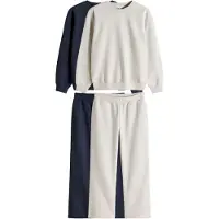 The Set Survêtement écru / bleu marine