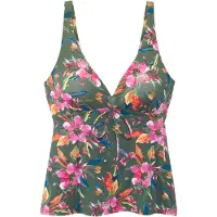 LASCANA Haut de tankini olive / orange / rose