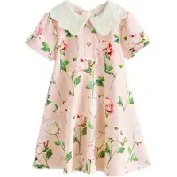 Ted Baker Robe vert / rose / rouge / blanc