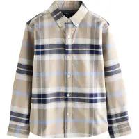 Next Chemise beige / bleu clair / bleu foncé / blanc