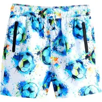 Next Shorts de bain aqua / vert fluo / orange / blanc