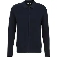 We fashion Vestes en maille bleu foncé