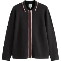 Next Vestes en maille bourgogne / noir / blanc cassé