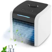 Generique Climatiseur Portable, Mini ventilateur de bureau par évaporation personnel