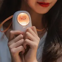 Generique Ventilateur Portable suspendu à piles pour femmes, collier à main, Rechargeable par USB, pour Camping en plein air