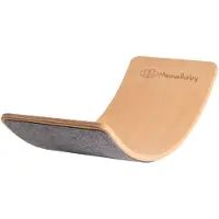 Meowbaby Planche D'équilibre Pour Enfants 80x30cm, Balance Board Avec Feutre Gris