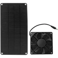 Generique Ventilateur solaire 10W portable - Maison camping serre - Économie énergie