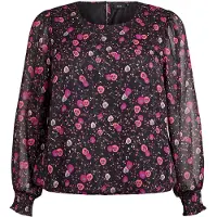 Zizzi Chemisier 'Paula' rose clair / noir