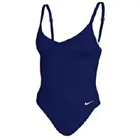 Nike V-neck Swimsuit Bleu XS Femme