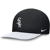Nike Mlb Chicago White Sox Dri-fit Pro Structured Square Bill Cap Noir S-M