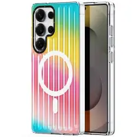 DUX Galaxy S25 Ultra - Zest Series Flip Case, Gradient Rainbow (Samsung Galaxy S25 Ultra), Coque pour téléphone portable, Multicolore