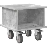 vidaXL Support TV , 37 x 35 x 35 cm, gris béton, matériau composite en bois