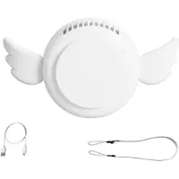 Generique Ventilateur de cou, Mini refroidisseur d'air Portable silencieux, 3 vitesses, ventilateur de collier de refroidissement