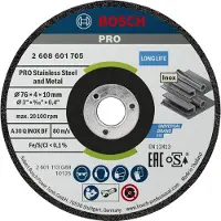 Bosch 2608601705 Schruppscheibe 76x4x10mm ExpertforInox
