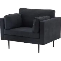 Venture Home Boom fauteuil noir.