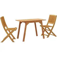 vidaXL Ensemble de balcon 3 pièces bois massif acacia
