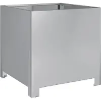 vidaXL Jardinière 40x40x40 cm acier inoxydable