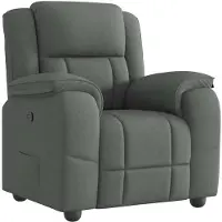 vidaXL Fauteuil relax gris foncé Tissu