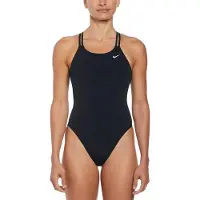 Nike Hydrastrong Solids Spiderback Swimsuit Noir US 26 Femme