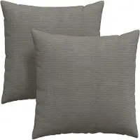 vidaXL Coussins de canapé 2 pcs Gris clair 60 x 60 cm