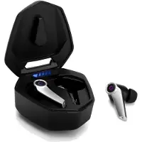 Bigbuy Ecouteurs Sans Fil Gamer Bluetooth Low Latency Noir ? EPG500 ? USB C, Micro, IPX4, Gaming, 40h, Compatible iPhone/Android